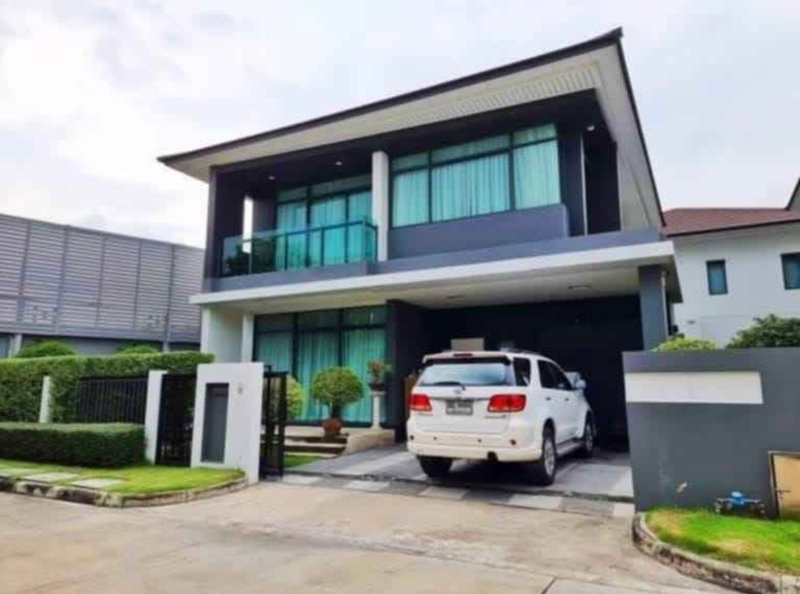 บ้านเดี่ยวให้เช่า : 🏠#CT2412_077🏠💥ด่วน💥ว่างชัวร์ รีบคลิก ก่อนหลุดมือ‼️ 𝗙𝗼𝗿 𝗥𝗲𝗻𝘁1️⃣2️⃣0️⃣ k.🔥🔥#ใกล้AirportRailLinkหัวหมากโครงการ :บ้านเศรษฐสิริ กรุงเทพกรีฑา 