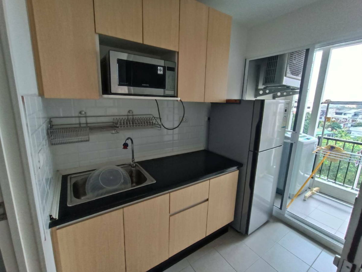 รูป ว่างพร้อมอยู่ UNIO จรัญ3 ตึก E ชั้น 5 ระเบียงวิวต้นไม้ สดชื่น ไม่อึดอัด มีเครื่องซักผ้า ใกล้ MRT ท่าพระ - รูปที่ 6/11