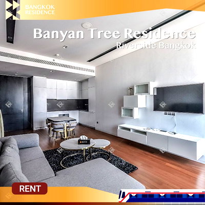 เช่าคอนโด ไอคอนสยาม : Banyan Tree Residence Riverside Bangkok,✨ High Unit with River View 🌊
