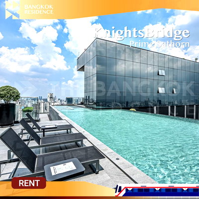 คอนโดให้เช่า : KnightsBridge Prime Sathorn 💫 High Floor Beautiful View 🌃 ใกล้ BTS ช่องนนทรี