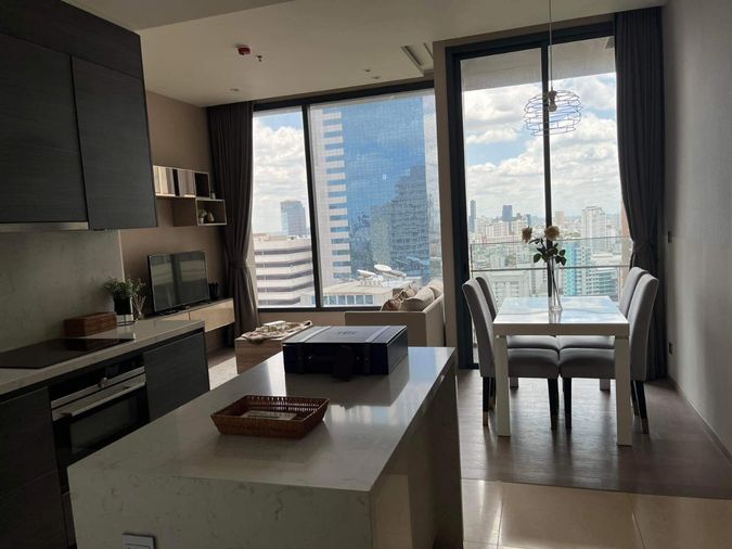 Condo for Rent at  The Esse Asoke    Size 75sqm,2 bedroom 2 bathroom on 24th floor   Fully furnish and electrical machines.