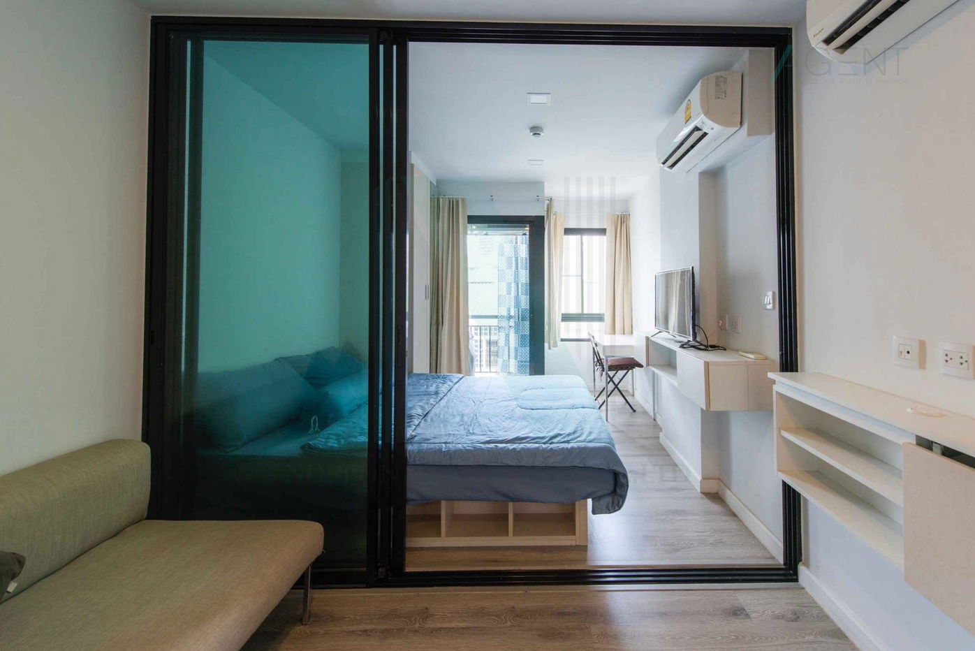 picture ðš For Sell Condo PAUSE SUKHUMVIT 103 Building B, Floor 3,1 bed room, Room size 21 sqm - 3/8