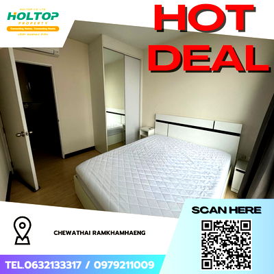 Condos for rent Major Hollywood Ramkhamhaeng : #Z4311💥 230169 🔥 Condo for Rent: Chewathai Ramkhamhaeng