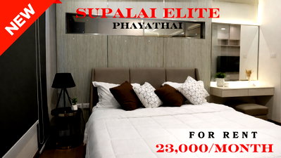 Condos for rent : 🍀🍀🍀 Exclusive Unit for Rent 🌹🌹 📌 Supalai Elite Phayathai 🌸 (Line: @rent2022) ✨ Ready to move in | Property Code: A06114