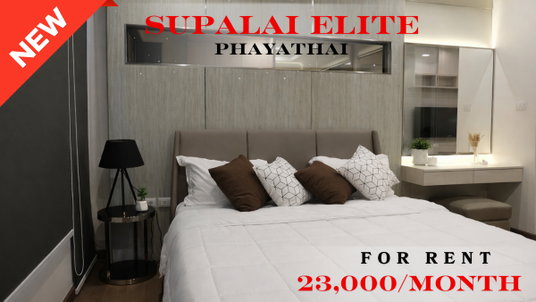 รูปภาพ 🍀🍀🍀 Exclusive Unit for Rent 🌹🌹 📌 Supalai Elite Phayathai 🌸 (Line: @rent2022) ✨ Ready to move in | Property Code: A06114