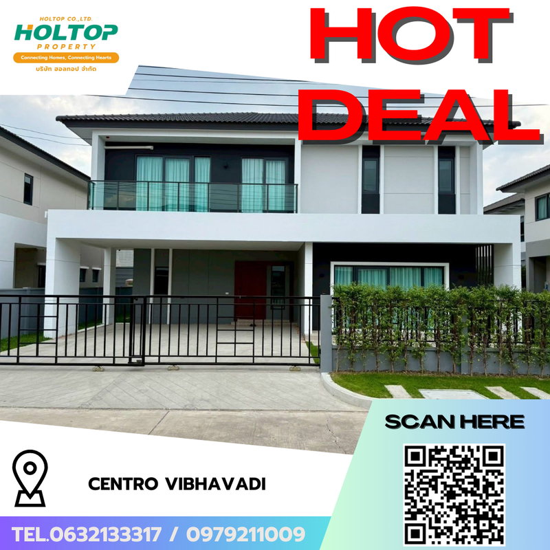 บ้านเดี่ยวให้เช่า : #R9016 🎉 240169  ให้เช่าคอนโด Centro Vibhavadi