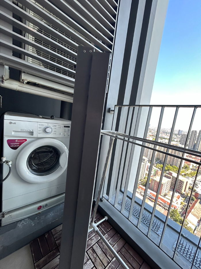 รูป ♨️ครัวปิด💛💙(ให้เช่า)Whizdom Connect Sukhumvit 🌈ติดห้าง101 True Digital Park🚝 300 m. BTS Punnawithi - รูปที่ 9/9