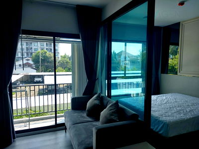 เช่าคอนโด BTS แบริ่ง : ให้เช่าคอนโด น็อตติ้งฮิลล์ สุขุมวิท 105 อาคาร D ชั้น 2 1 ห้องนอน ขนาด 25 ตรม ใกล้ ตลาดสดลาซาล