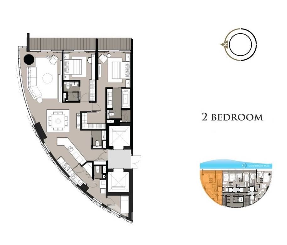 รูป คอนโด 2-ห้องนอน ที่ บันยัน ทรี เรสซิเดนซ์ ริเวอร์ไซด์ กรุงเทพฯ ใกล้ MRT หัวลำโพง (ID 1739704) - รูปที่ 19/19