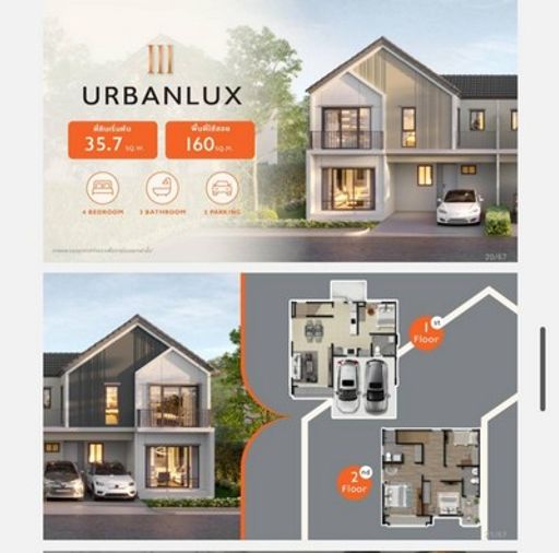 ขายบ้านเดี่ยว 4 ห้องนอน 35.7 ตร.ม. 160 ตร.ว. เดอะ คอนเนค ปัญญา - รามอินทรา