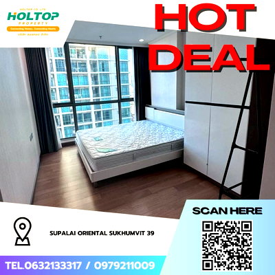 Condos for rent : #Z4305💥 220169🔥 Condo for Rent: Supalai Oriental Sukhumvit 39