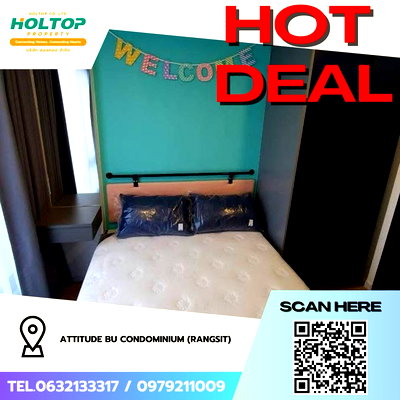 Condos for rent : #Z4314💥 230169 🔥 Condo for Rent: ATTITUDE BU CONDOMINIUM (Rangsit)