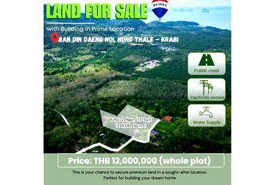 ขายที่ดิน : [920281025-10] Urgent Sale! Land with Building in Prime Location