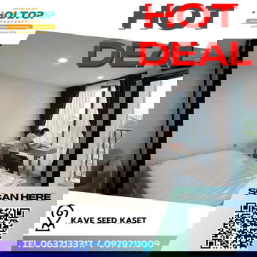 #R9005 🎉 240169 ให้เช่าคอนโด KAVE Seed Kaset