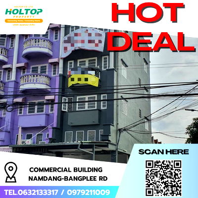 เช่าอาคารพาณิชย์ สมุทรปราการ : #R9015 🎉 240169 ให้เช่า Commercial building  Namdang-Bangplee Rd