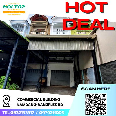 เช่าอาคารพาณิชย์ สมุทรปราการ : #R9014 🎉 240169 ให้เช่า Commercial building  Namdang-Bangplee Rd