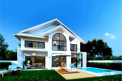 Houses for sale Ko Samui Surat Thani : [920121030-290] Modern Pool Villa for Sale - Under Construction Maenam, Koh Samui