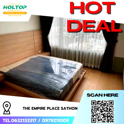 คอนโดให้เช่า : #R9026 🎉 250169 ให้เช่าคอนโด THE EMPIRE PLACE SATHON