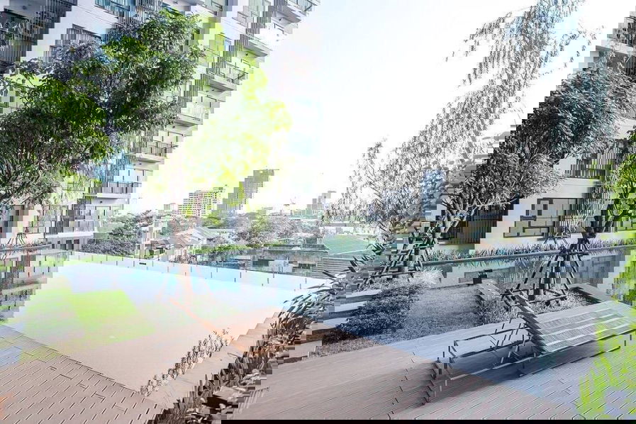 picture Floor 15 Premium View | Fully Renovated 1BR | Near BTS Thonglor | THB 23,000 - 13/13