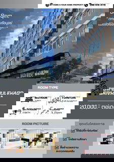 รูปภาพ 📌ห้องรีโนเวท 2 ห้องนอนพร้อมเสริฟ์แล้ว 🏢 JW Boulevard Condo 58 sqm.📌 19,000/Month