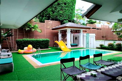 บ้านเดี่ยวให้เช่า : [920311004-611] บ้านพักพร้อมสระว่ายน้ำส่วนตัว