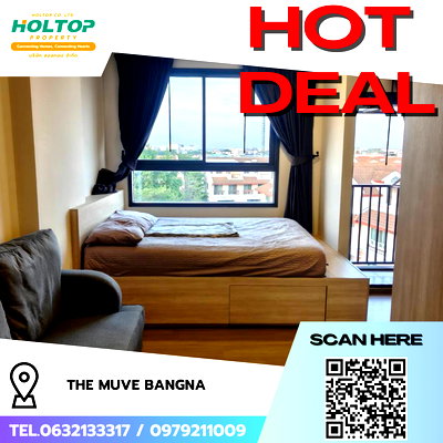 คอนโดให้เช่า : #R9030 🎉 250169 ให้เช่าคอนโด THE MUVE Bangna 
