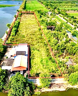 ที่ดิน วิทยาลัยเทคนิคธัญบุรี : ขายที่ดิน 10 ไร่ 2 งาน 90 ตารางวา ติดถนนเลียบคลอง 10 ฝั่งตะวันตก ตำบลบึงบา อำเภอหนองเสือ จังหวัดปทุมธานี