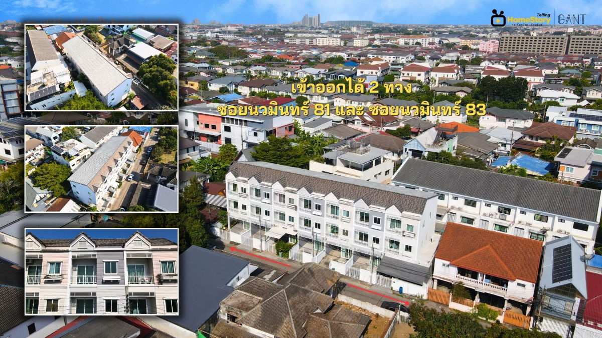 picture 3-Story Townhome in Prime Nawamin 83 Location – Higher, Wider, and Quieter at an Affordable Price! (Gant-336) - 20/20