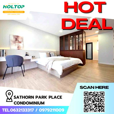 คอนโดให้เช่า : #Z4328💥 260169 🔥ให้เช่าคอนโด Sathorn Park Place Condominium