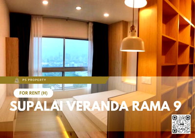 Condos for rent : For Rent ✨ Supalai Veranda Rama 9 ✨ Fully furnished with appliances, near CentralPlaza.