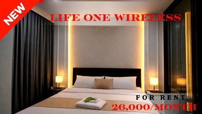 Condos for rent : 🍀🍀🍀 Exclusive Unit for Rent 🌹🌹 📌 Life One Wireless 🌸 (Line: @rent2022) ✨ Ready to move in | Property Code: A10451