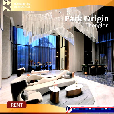 คอนโดให้เช่า :   Park Origin Thonglor 💫1 Bedroom Duo Space ห้องกว้าง ดีไซน์หรู 🌟 ใกล้ BTS ทองหล่อ 