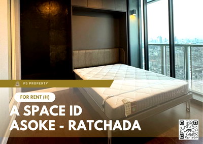 เช่าคอนโด เอสพลานาด รัชดาภิเษก : ให้เช่า 📍 A Space ID Asoke - Ratchada 📍 เฟอร์นิเจอร์ และ เครื่องใช้ไฟฟ้าครบ ใกล้ MRT พระราม 9