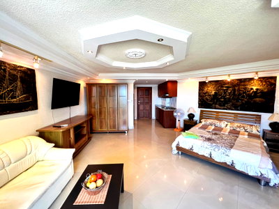 คอนโดให้เช่า : Angket Condominium Large Studio for Rent Jomtien Pattaya