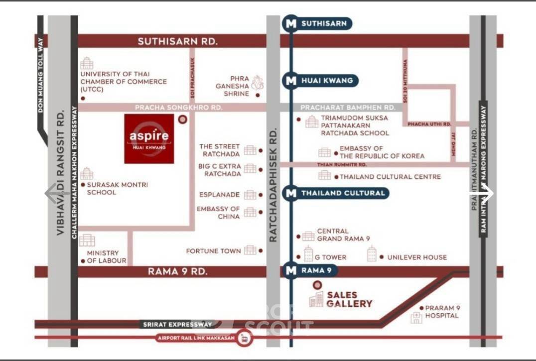 รูป คอนโด 1-ห้องนอน ที่ แอสปาย ห้วยขวาง ใกล้ MRT ห้วยขวาง (ID 2422139) - รูปที่ 9/10