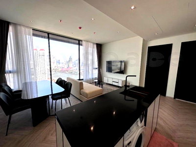 คอนโดให้เช่า : ▚ LF185ツ ให้เช่า: Chapter Charoennakhon Riverside – 2 Bed 68.6 ตร.ม. 🌊🎆 วิวแม่น้ำ + Icon Siam ชมพลุได้จากห้อง ราคาดี ส่วนกลางจัดเต็ม
