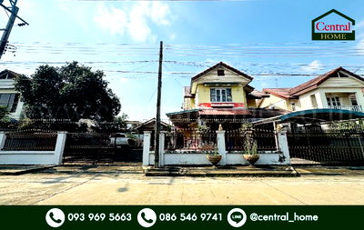 บ้านเดี่ยว รพ.กรุงไทย เวสเทิร์น : บ้านเดี่ยว 124 ตร.วา หมู่บ้าน สุชา - บางบัวทอง หลังใหญ่ ทำเลดี ราคาถูก