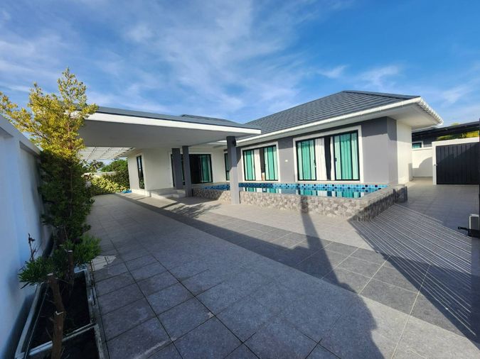 ✨ ขาย บ้านพักตากากาศ+ใกล้หาดชะอำ บ้านเดี่ยว 3 นอน 3 น้ำ 1 ชั้น 80 ตรว โครงการ Pool villa Hu Guh home ชะอำ 🏡💖