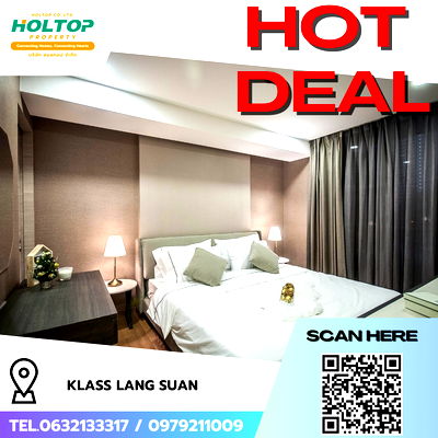 คอนโดให้เช่า : #R9063 🎉 260169  ให้เช่าคอนโด Klass Lang Suan 