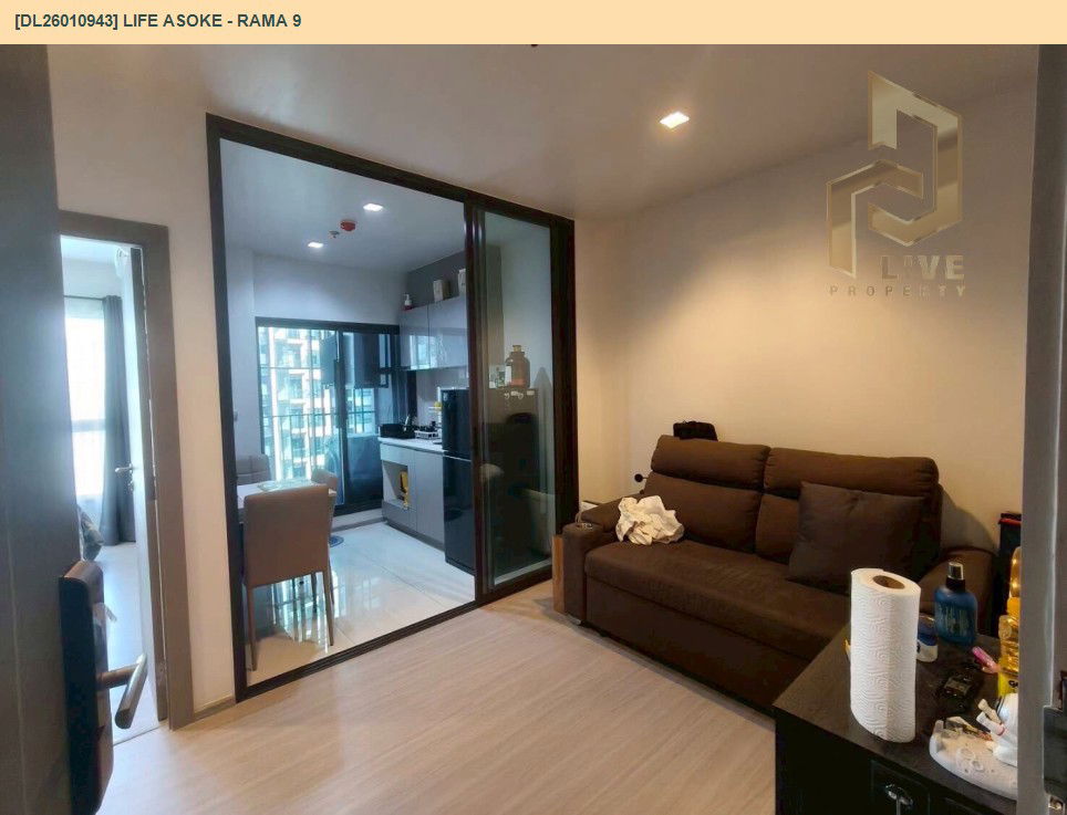 picture DL26010943 Condo for rent, Life Asoke - Rama 9 near MRT พระราม 9, ready to move in, call urgently 0656133286 LineID @534wlwof - 2/8