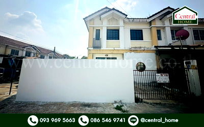 ทาวน์โฮม บางใหญ่ นนทบุรี : ทาวน์เฮ้าส์ พฤกษา 49/2 บางใหญ่ - แก้วอินทร์ หลังมุม