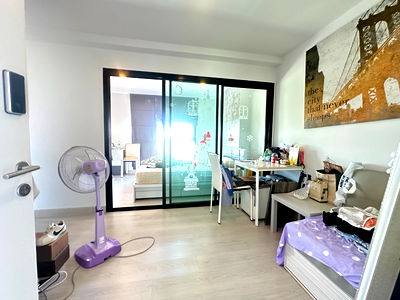 เช่าคอนโด BTS บางนา : 🟢*ห้องมุม / มี VDO ให้ดู / พร้อมอยู่ มีเครื่องซักผ้า ไฟฟ้าครบ 🟢ให้เช่า The Excel Hideaway Sukhumvit 105 BTS แบริ่ง 900m  สงบ ลมดี ไม่ร้อน