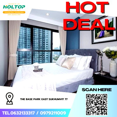 คอนโดให้เช่า : #Z4359💥 270169 🔥ให้เช่าคอนโด The Base Park East Sukhumvit 77