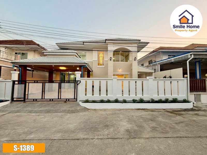 ขายบ้านเดี่ยว : ขายบ้านลลิล ซอยมังกร แพรกษา สมุทรปราการ ตกแต่งใหม่พร้อมอยู่