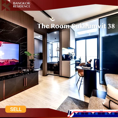 ขายคอนโด : 🌆 High Floor - Prime View at The Room Sukhumvit 38 Near Bts Thong lo 