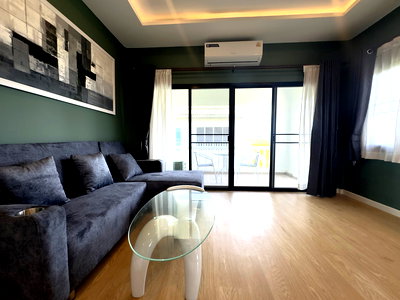 เช่าคอนโด อีเกีย บางนา : Baan Suan Lalana top floor corner condo for Rent Jomtien Pattaya