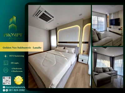 Houses for rent Tesco Lotus Srinakarindra : GH01323 - Golden Neo Sukhumvit - Lasalle