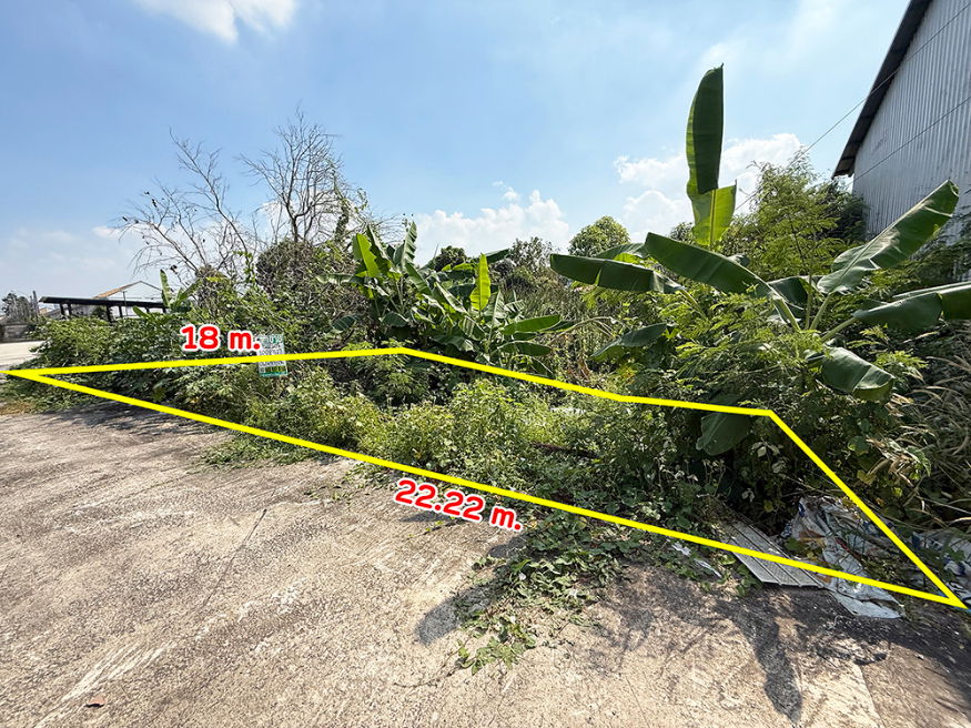 picture Vacant land for sale Located on Soi Wat Suan Kaew, Ratchaphruek Road, Bang Krang, Mueang Nonthaburi Land area: 100 sq.wah - 1/8