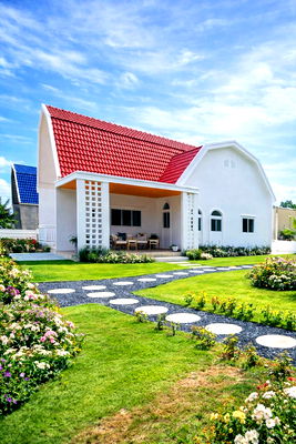 บ้านเดี่ยว พระนครศรีอยุธยา : บ้านเดี่ยวชั้นเดียว BB LAND ธนูทอง สไตล์ยุโรปหลังใหญ่ บ้านสวยพร้อมอยู่ ใกล้เซ็นทรัลอยุธยา