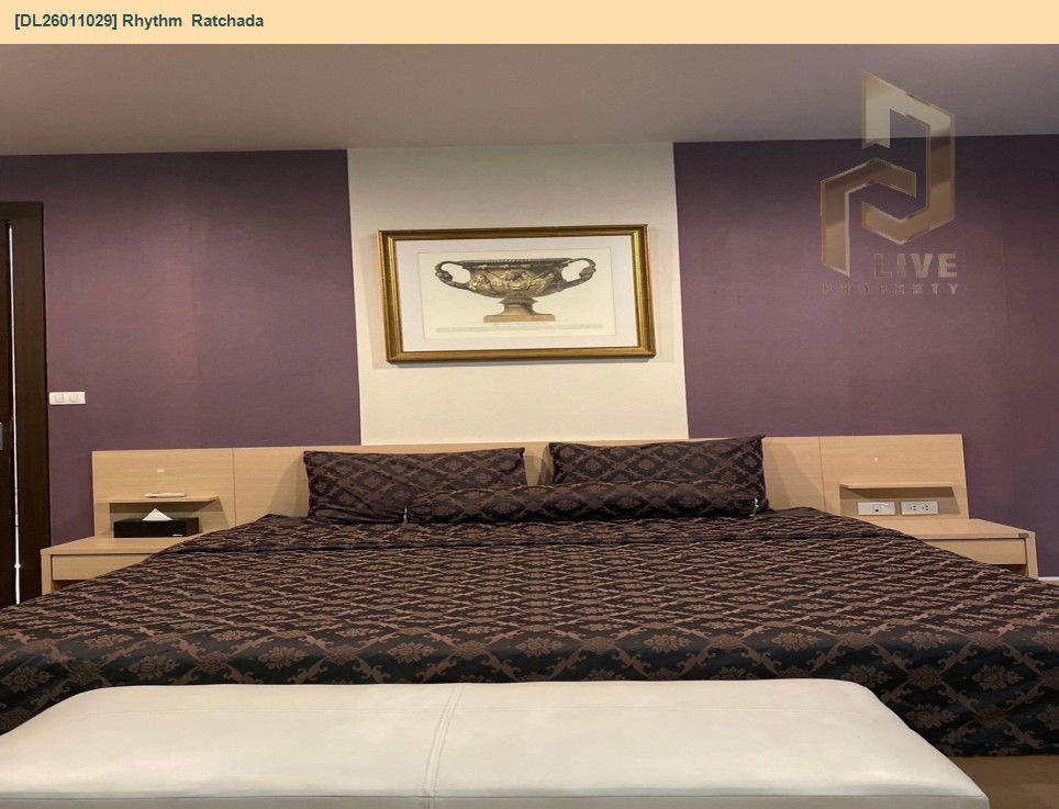 รูป DL26011029 ให้เช่าคอนโด ริธึ่ม รัชดา (Rhythm Ratchada) ใกล้ MRT รัชดาภิเษก พร้อมเข้าอยู่ โทรด่วน 0614453194 LineID @162cjixi - รูปที่ 3/21